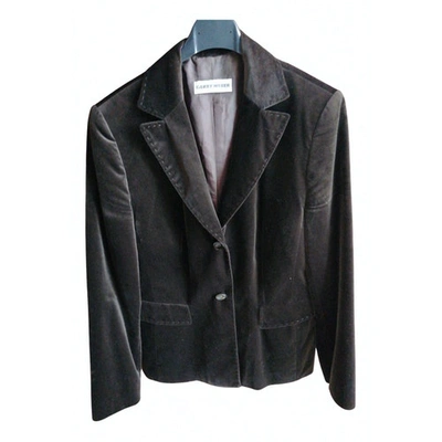 Pre-owned Gerry Weber Velvet Suit Jacket In Brown