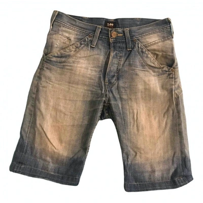 Pre-owned Lee Blue Denim - Jeans Shorts