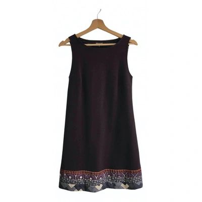 Pre-owned Maliparmi Wool Mid-length Dress In Brown