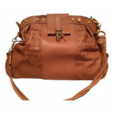 Pre-owned Galliano Leather Handbag In Brown