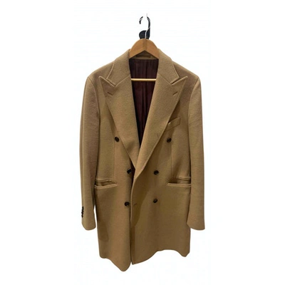 Pre-owned Suitsupply Cloth Coat In Beige