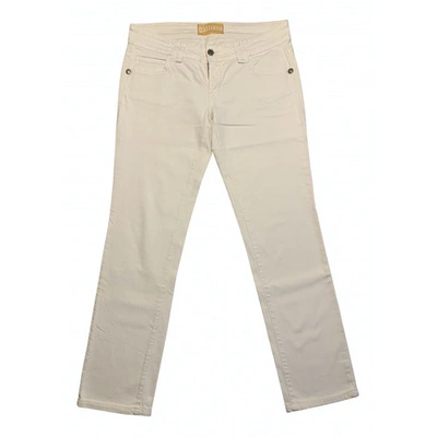 Pre-owned Galliano Trousers In White