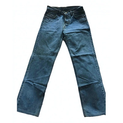 Pre-owned Lee Straight Jeans In Blue