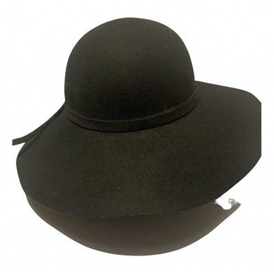 Pre-owned Ama Brand Wool Hat In Black