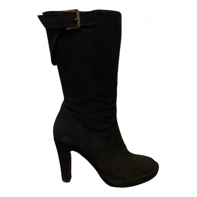 Pre-owned Anne Fontaine Boots In Black