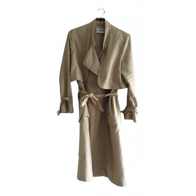 Pre-owned Margaux Lonnberg Trench Coat In Beige