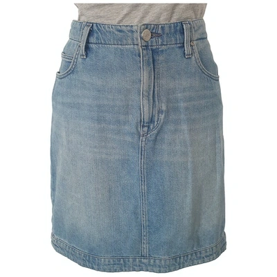 Pre-owned Lee Mini Skirt In Blue