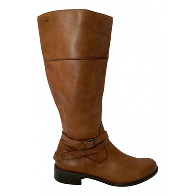 Pre-owned Gerry Weber Leather Boots In Brown