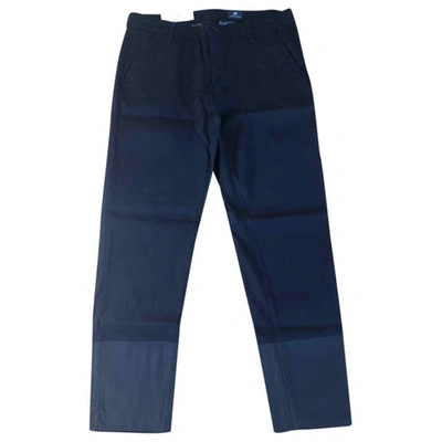 Pre-owned Adriano Goldschmied Straight Pants In Blue
