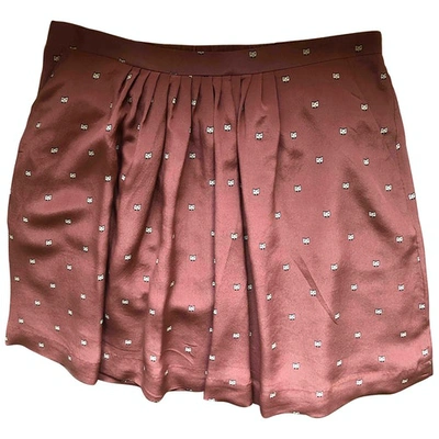 Pre-owned Des Petits Hauts Silk Mini Skirt In Other