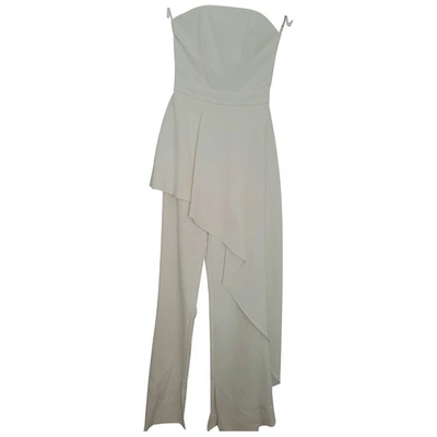 Pre-owned Aqaq Jumpsuit In White