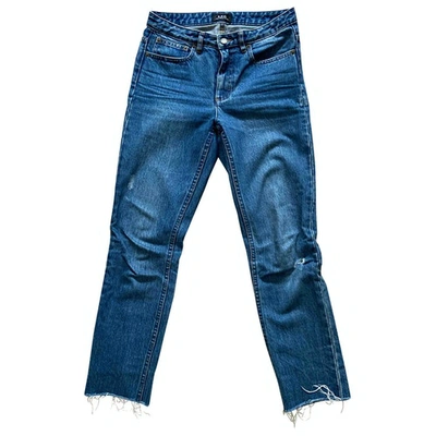 Pre-owned Apc Jean Droit Straight Jeans In Blue