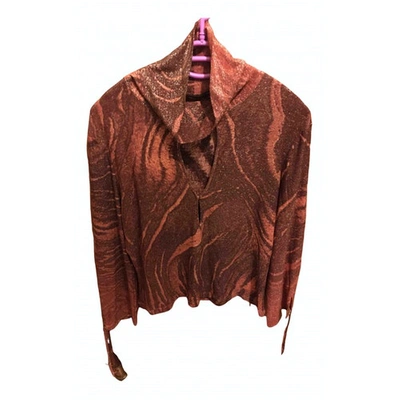 Pre-owned Class Cavalli Red Viscose Top