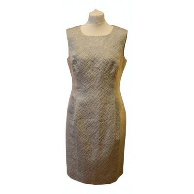 Pre-owned Cappellini Linen Mid-length Dress In Beige