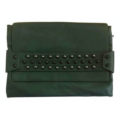 Pre-owned Max & Co Leather Handbag In Green
