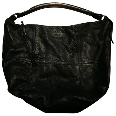 Pre-owned Max & Co Leather Tote In Black