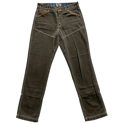 Pre-owned Brooksfield Trousers In Green