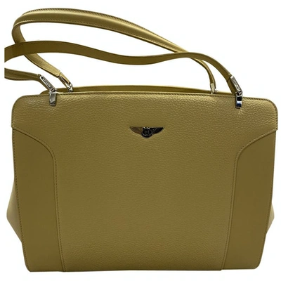 Pre-owned Bentley Leather Handbag In Yellow