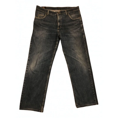 Pre-owned Lee Straight Jeans In Navy