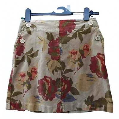 Pre-owned Boden Mini Skirt In Multicolour