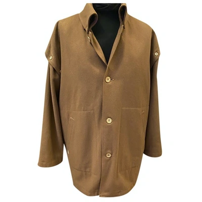Pre-owned Marina Yachting Wool Jacket In Camel