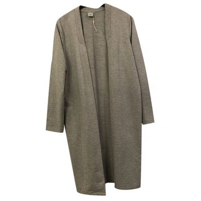 Pre-owned Ichi Cardi Coat In Grey