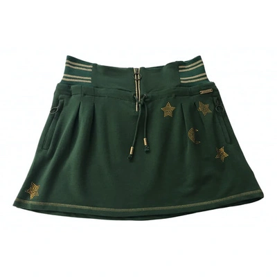 Pre-owned Galliano Mini Skirt In Green