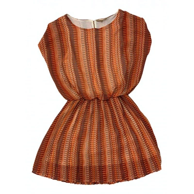 Pre-owned Silvian Heach Mid-length Dress In Orange