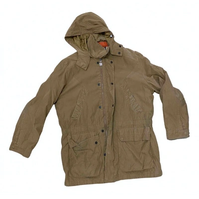 Pre-owned Marina Yachting Wool Peacoat In Camel