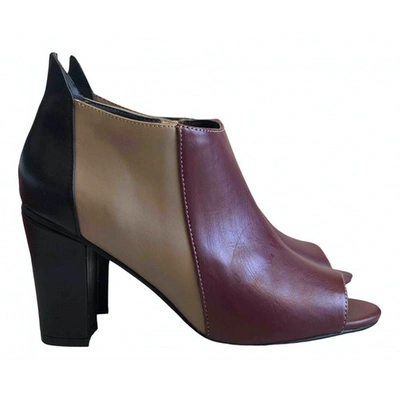 Pre-owned Silvian Heach Leather Heels In Multicolour