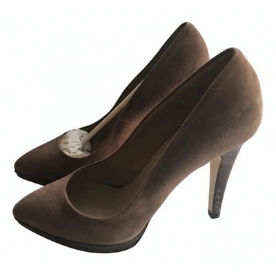 Pre-owned Hobbs Leather Heels In Brown