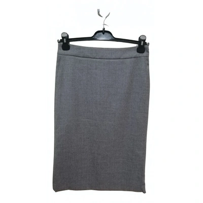 Pre-owned Gant Wool Mid-length Skirt In Grey