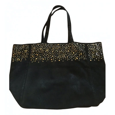 Pre-owned Petite Mendigote Leather Handbag In Black
