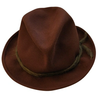 Pre-owned Super Duper Hat In Brown