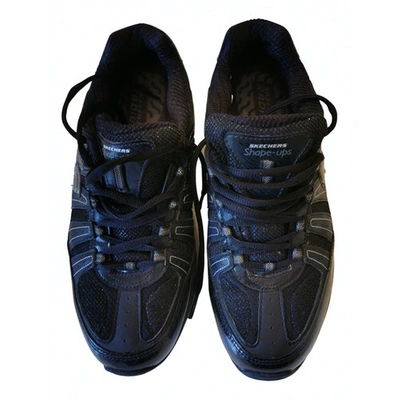 Pre-owned Skechers Cloth Trainers In Black
