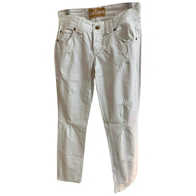 Pre-owned Galliano Large Jeans In White