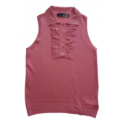 Pre-owned Moschino Love Vest In Pink