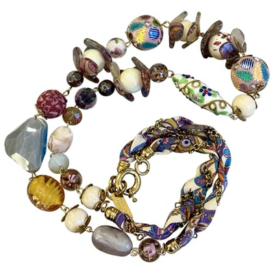 Pre-owned Etro Multicolour Ceramic Necklace