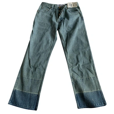 Pre-owned Loewe Blue Denim - Jeans Jeans