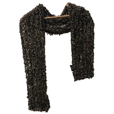 Pre-owned Aigner Scarf In Brown
