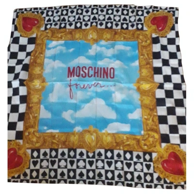Pre-owned Moschino Silk Neckerchief In Multicolour