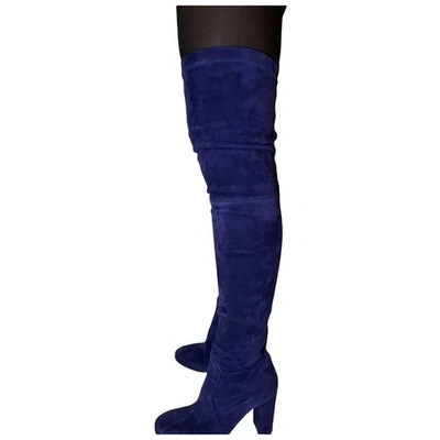 Pre-owned Paris Texas Boots In Blue