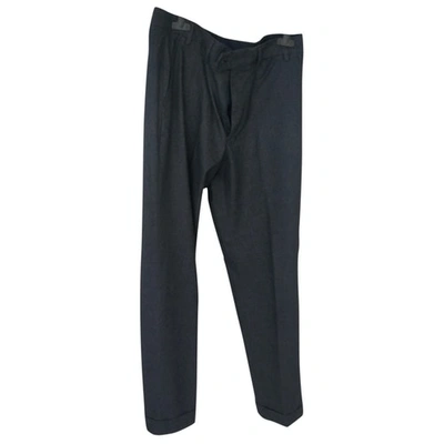 Pre-owned Seventy Trousers In Anthracite