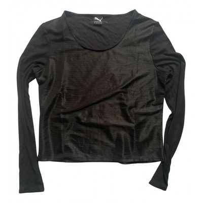Pre-owned Puma Jersey Top In Black