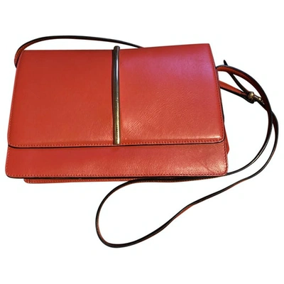 Pre-owned Nina Ricci Leather Crossbody Bag In Red