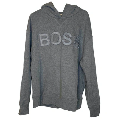 Pre-owned Hugo Boss Sweatshirt In Grey