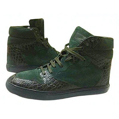 Pre-owned Balenciaga Trainers In Green