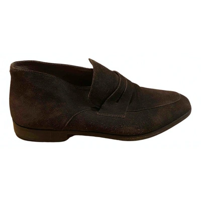 Pre-owned Marella Mocassin Boots In Brown