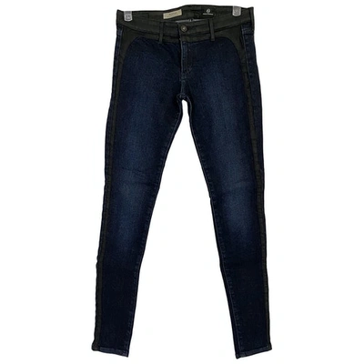 Pre-owned Adriano Goldschmied Slim Jeans In Blue
