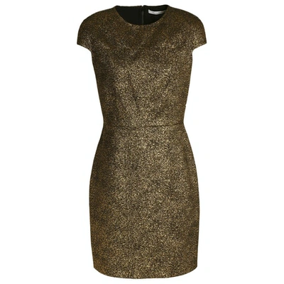 Pre-owned Diane Von Furstenberg Mini Dress In Gold